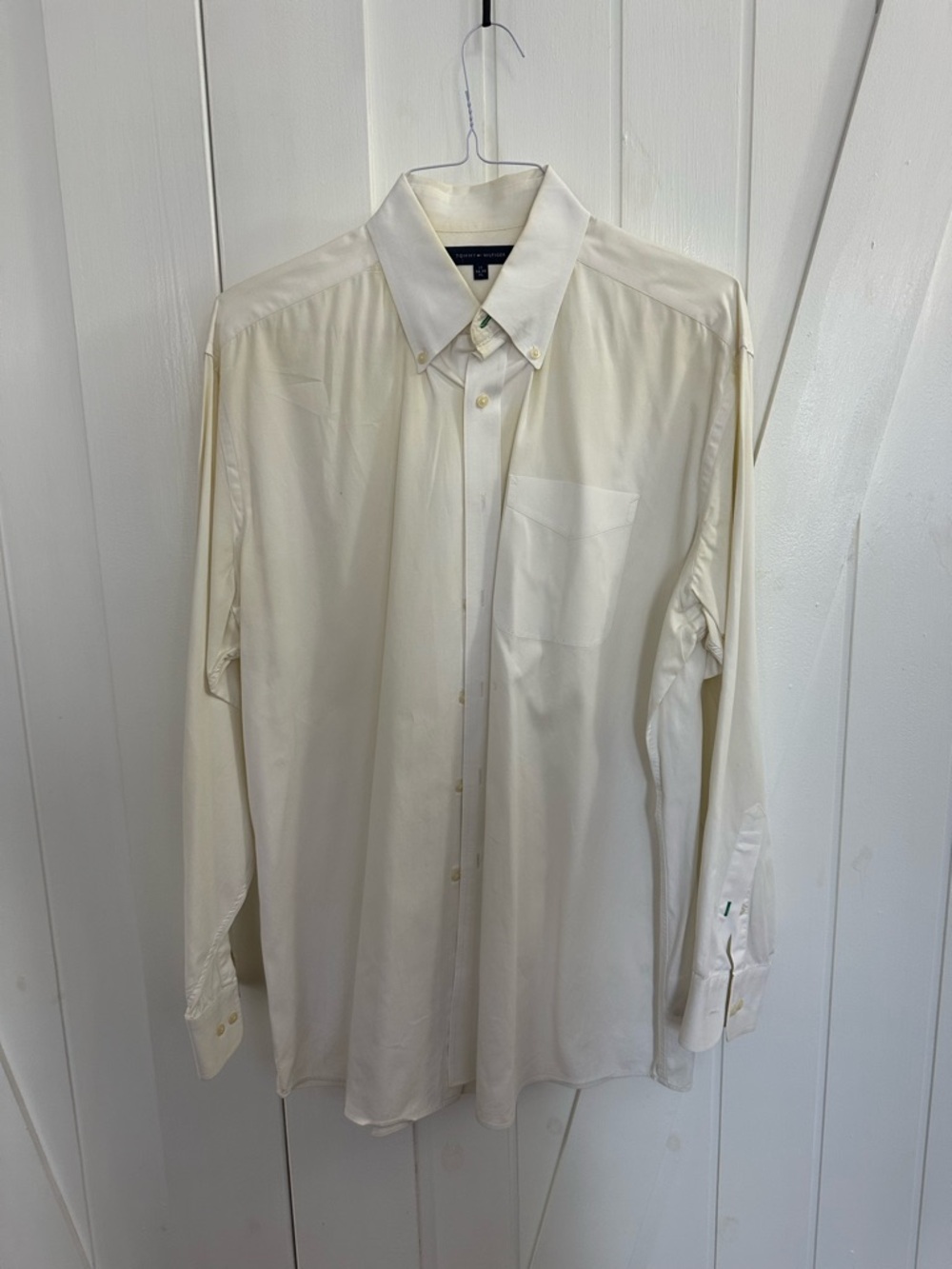 Tommy Hilfiger White Button-Down Dress Shirt